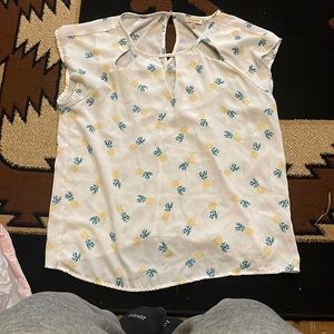 size m pineapple bathing suit cover up